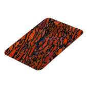 Rood Petrified dinosaur bone Magneet (Linkerzijde)