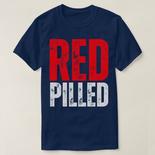 Rood Pilled 1 T-shirt (Design voorkant)