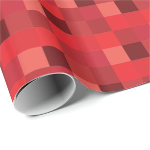 Rood pixelaatpatroon cadeaupapier