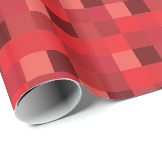 Rood pixelaatpatroon cadeaupapier (Rol Hoek)