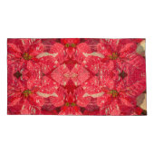 Rood plant Poinsettia Flower Kussensloop (Achterkant-Links)