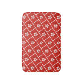 Rood plattegrond HONG KONG Vlag Badmat (Voorkant Verticaal)