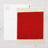 Rood plein door Kazimir Malevich Briefkaart (Voorkant / Achterkant)
