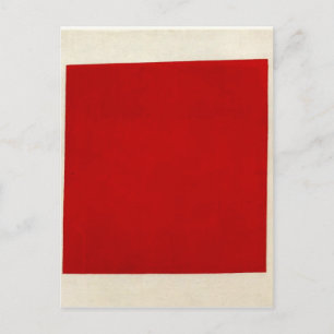 Rood plein door Kazimir Malevich Briefkaart