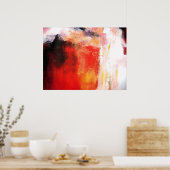 Rood Polar - Abstract Poster voor kunst (Keuken)