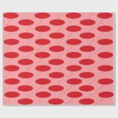 Rood: Polka Dot ballon Cadeaupapier (Vlak)