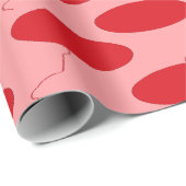 Rood: Polka Dot ballon Cadeaupapier (Rol Hoek)