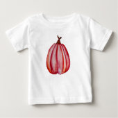 Rood Pompoen Baby T-shirt (Voorkant)