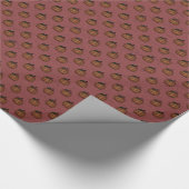 Rood pompoenpapier cadeaupapier (Hoek)