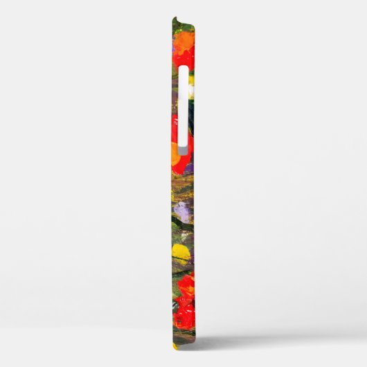 Rood Poppies veld Abstract schilderij Case-Mate iPhone Case (Achterkant / Links)