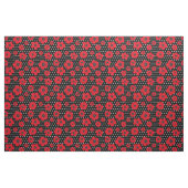Rood Poppy en Polka Dot Patroon Stof (Fat Quarter)