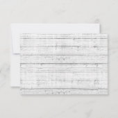 Rood Poppy Korenbloem Rustiek Hout Bruiloft RSVP K Kaart (Achterkant)