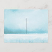 Rood Poppy Turquoise bruiloft RSVP Kaart (Achterkant)