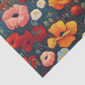 Rood Poppy Veld Fauvisme Schilderen Decoupage Tissuepapier (Detail)