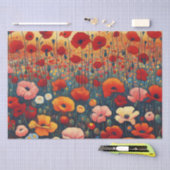 Rood Poppy Veld Fauvisme Schilderen Decoupage Tissuepapier (Craft)