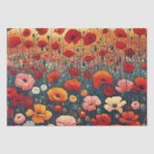 Rood Poppy Veld Fauvisme Schilderen Decoupage Tissuepapier (Voorkant)
