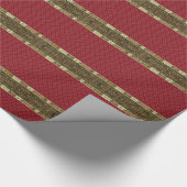 Rood, prachtig, 2 stripte papier met vulling (Hoek)