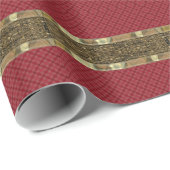 Rood, prachtig, 2 stripte papier met vulling (Rol Hoek)