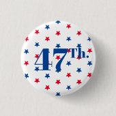 Rood President rode witte sterren patriottisch Ronde Button 3,2 Cm (Voorkant)