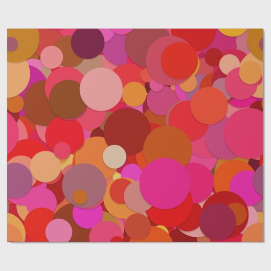 rood punt confetti inpakpapier (Vlak)