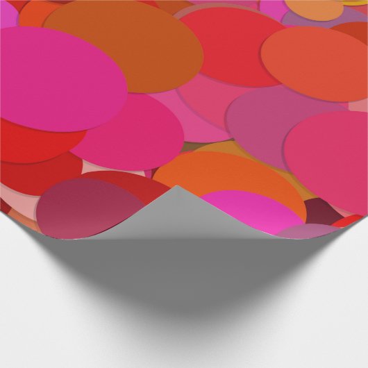 rood punt confetti inpakpapier (Hoek)