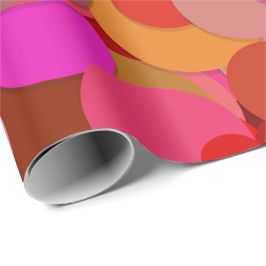 rood punt confetti inpakpapier (Rol Hoek)