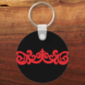 Rood puntontwerp sleutelhanger (Voorkant)