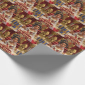 Rood Purim Prinses inpakpapier (Hoek)