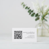 Rood QR-CODE-Visitekaartje Visitekaartje (Staand voorkant)