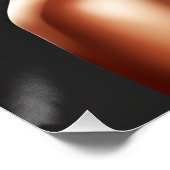 Rood Queen Auburn Schattige Haar Zwart Melanine Af Perfect Poster (Hoek)