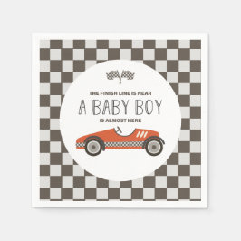  rood race auto Baby shower Servet