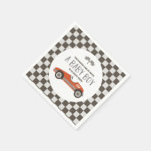  rood race auto Baby shower Servet (Hoek)