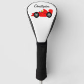 Rood raceautodesign golfheadcover (Voorkant)