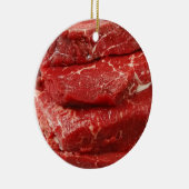 Rood rauw vlees keramisch ornament (Rechts)