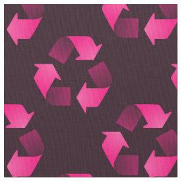 Rood recyclingsymbool stof