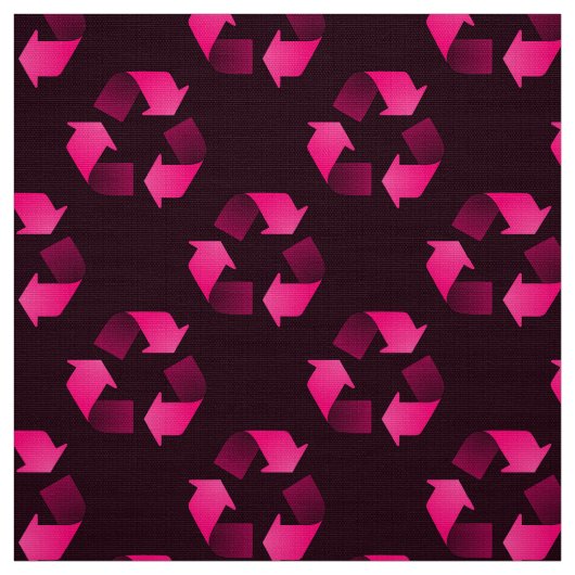 Rood recyclingsymbool stof (Swatch)