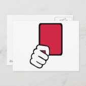 Rood referentiekaart briefkaart (Voorkant / Achterkant)