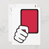 Rood referentiekaart briefkaart (Voorkant / Achterkant)