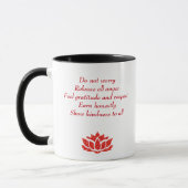 Rood Reiki principes stijl Mok (Links)