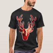 Rood rendier t-shirt (Voorkant)