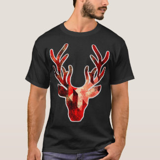 Rood rendier t-shirt