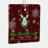 Rood rendierkeramisch Ornament (Rechts)