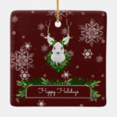 Rood rendierkeramisch Ornament (Achterkant)