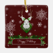 Rood rendierkeramisch Ornament (Voorkant)