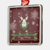 Rood rendierkeramisch Ornament (Links)
