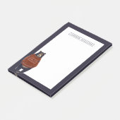 Rood rendierzweet Beer | Jouw namen toevoegen Post-it® Notes (Schuin)