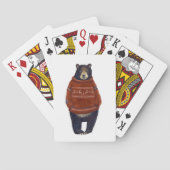 Rood rendierzweet Beer Pokerkaarten (Achterkant)