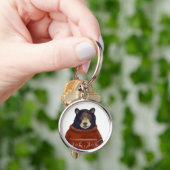 Rood rendierzweet Beer Sleutelhanger (Hand)