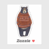 Rood rendierzweet Beer Sticker (Vel)