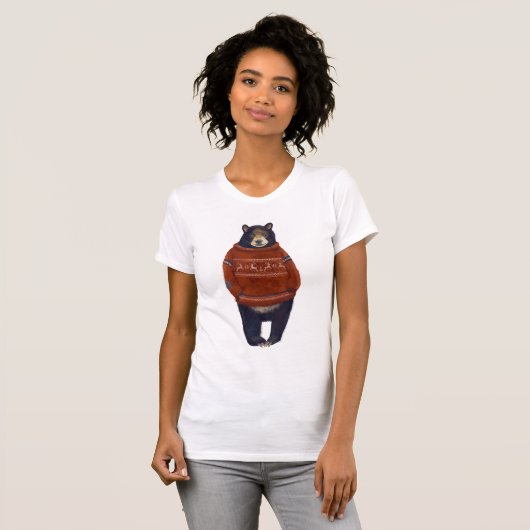 Rood rendierzweet Beer T-shirt (Voorkant volledig)